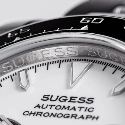 Sugess Panda Automatic Chronograph Watch for Men
