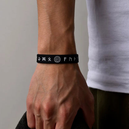 Men’s Compass Rune Wristband