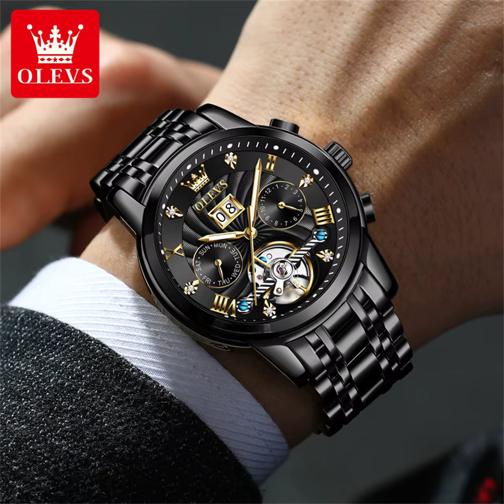 OLEVS Men’s Luxury Automatic Tourbillon Watch